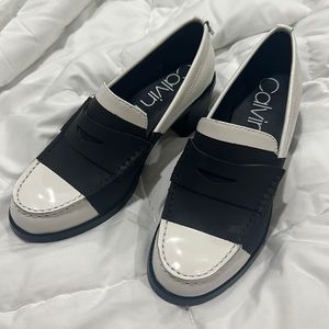 Calvin Klein pamelyn loafer heels